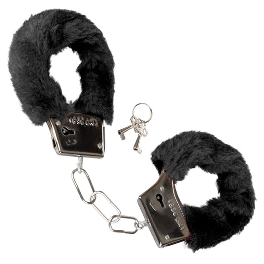 Playful Furry Cuffs - Black - My Sex Toy Hub