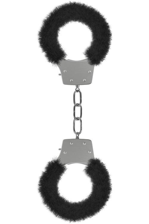 Pleasure Furry Handcuffs - Black - My Sex Toy Hub