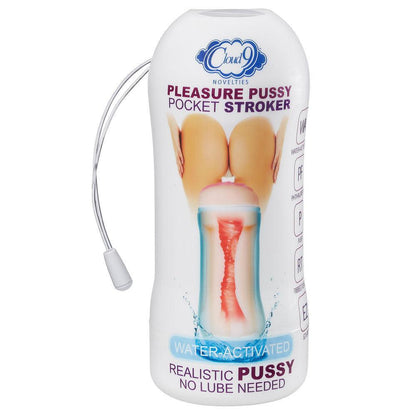 Pleasure Pussy Pocket Stroker Water Activated - Flesh - My Sex Toy Hub