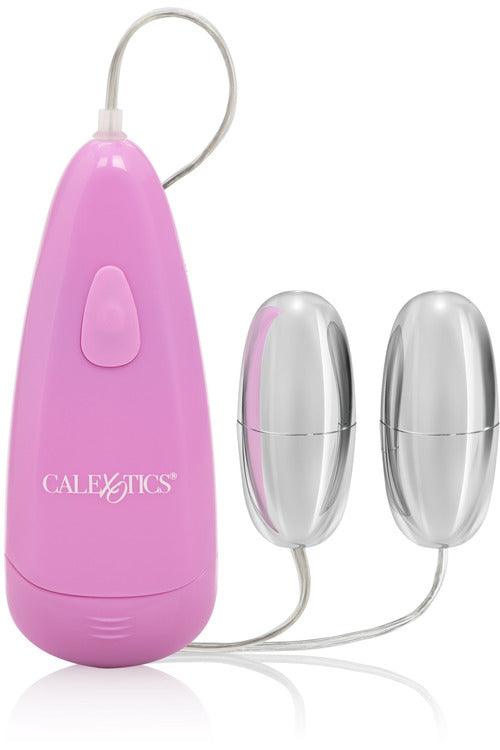 Pocket Exotics Waterproof Double Silver Bullets - Pink - My Sex Toy Hub