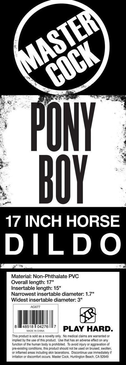 Pony Boy 17 Inch Huge Veiny Horse Dildo - My Sex Toy Hub