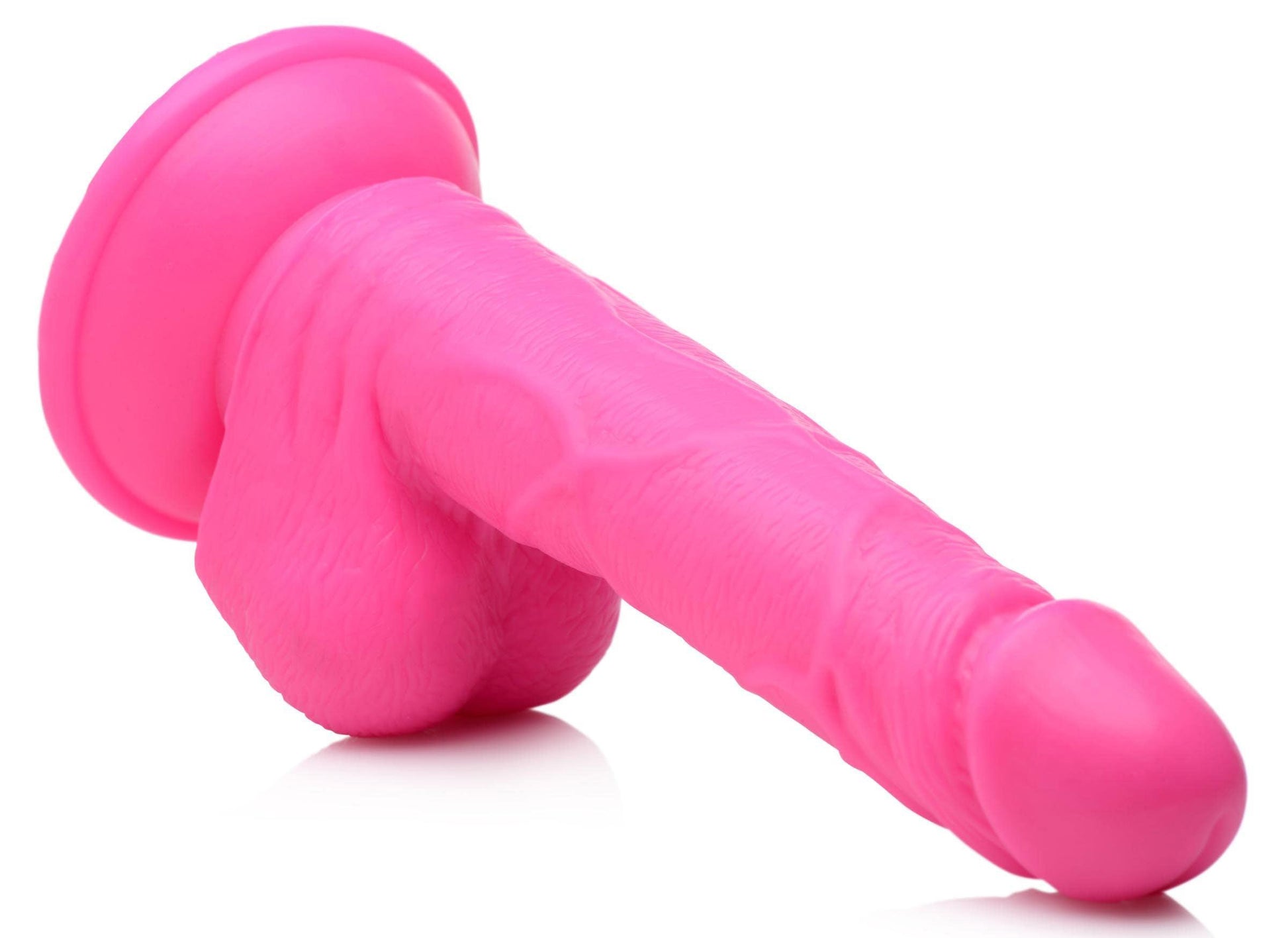 Pop Pecker 6.5 Inch Dildo With Balls - Pink - My Sex Toy Hub