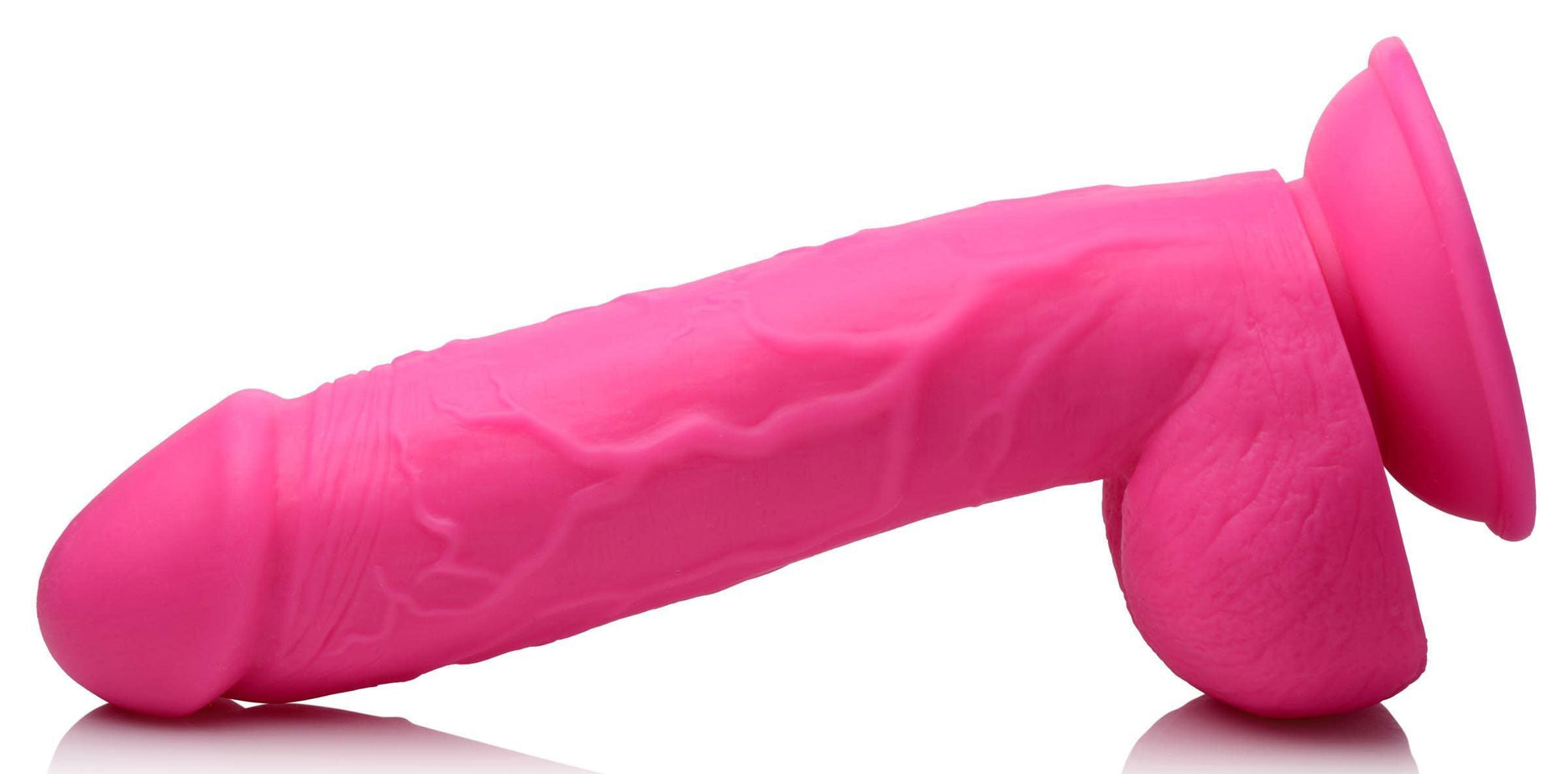 Pop Pecker 8.25 Inch Dildo With Balls - Pink - My Sex Toy Hub