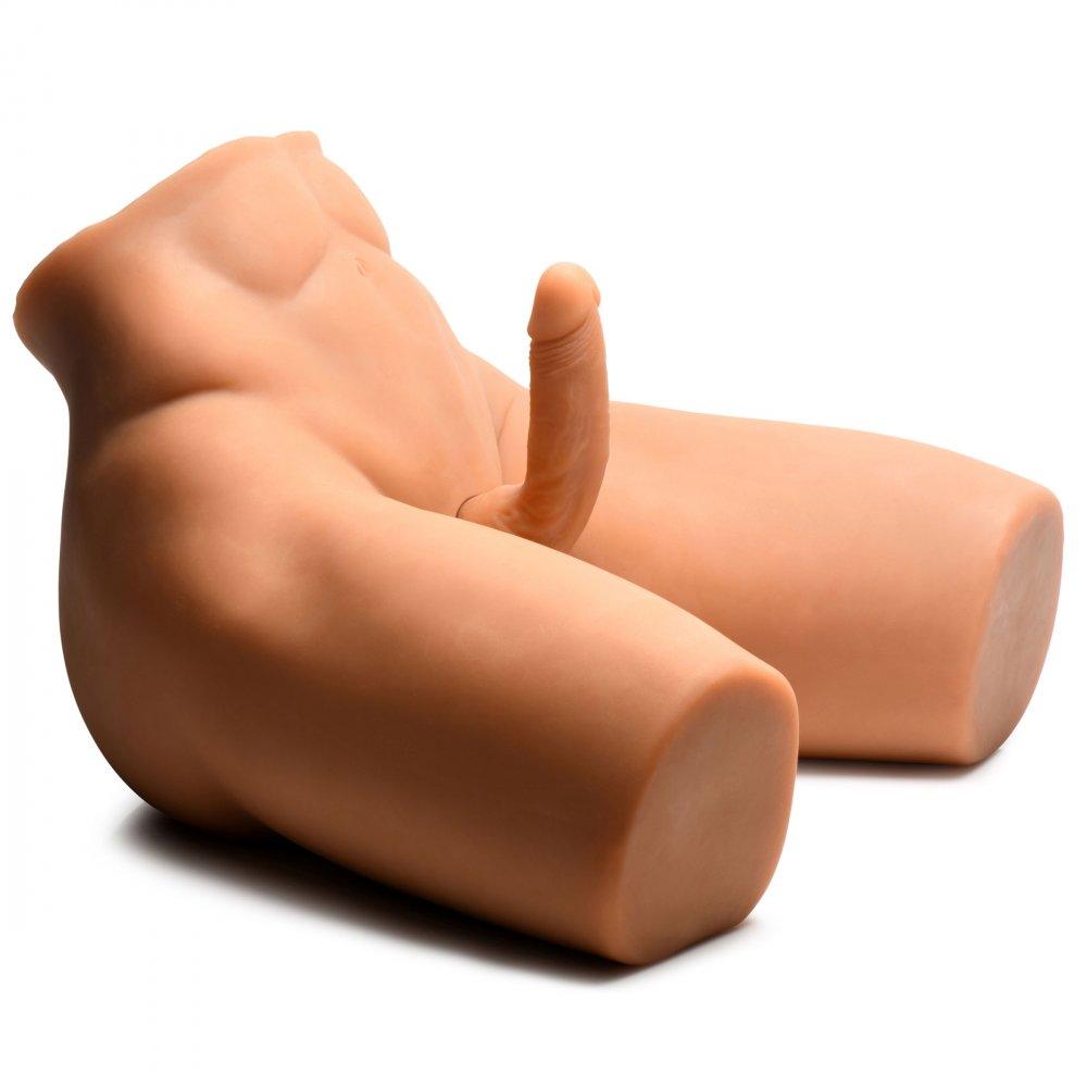 Poseable Torso with Realistic Thrusting Dildo - My Sex Toy Hub