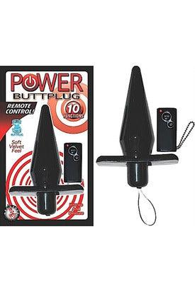 Power Buttplug Remote Control - Black - My Sex Toy Hub