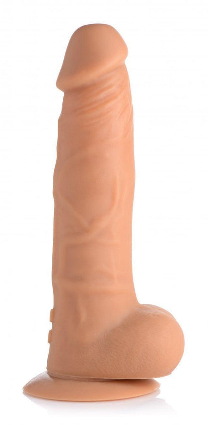 Power Pounder Realistic Thrusting Silicone Dildo with Balls - My Sex Toy Hub