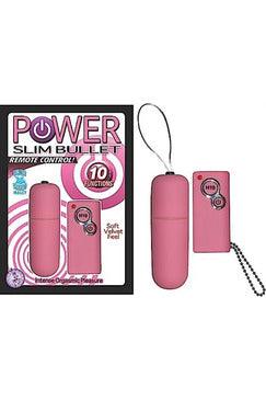 Power Slim Bullet Remote Control - Pink - My Sex Toy Hub