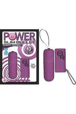 Power Slim Bullet Remote Control - Purple - My Sex Toy Hub