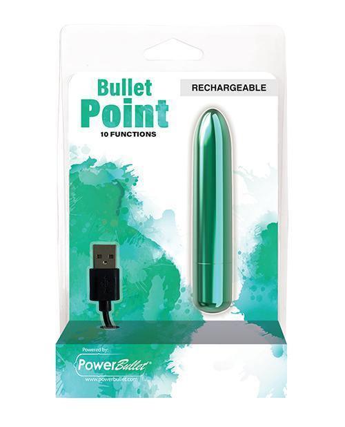 Powerbullet Bullet Point - 4 Inch - Teal - My Sex Toy Hub