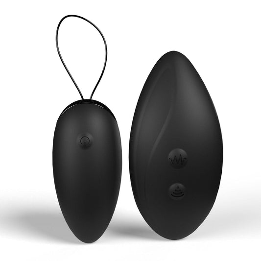 Premium Dual Vibe Remote and Egg - Black - My Sex Toy Hub