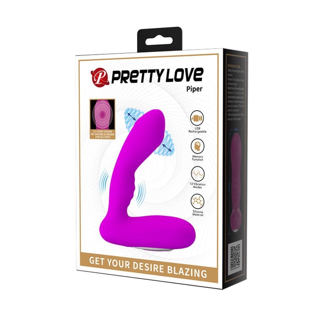 Pretty Love Piper Double-Side Pulsation - Purple - My Sex Toy Hub