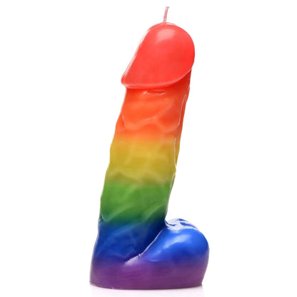 Pride Pecker Rainbow Drip Candle - My Sex Toy Hub