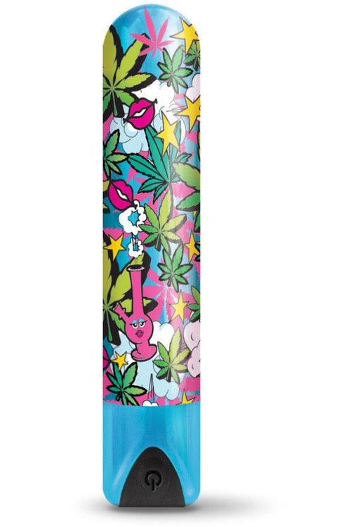 Prints Charming Buzzed Higher Power Rechargeable Bullet - Stoner Chick - My Sex Toy Hub