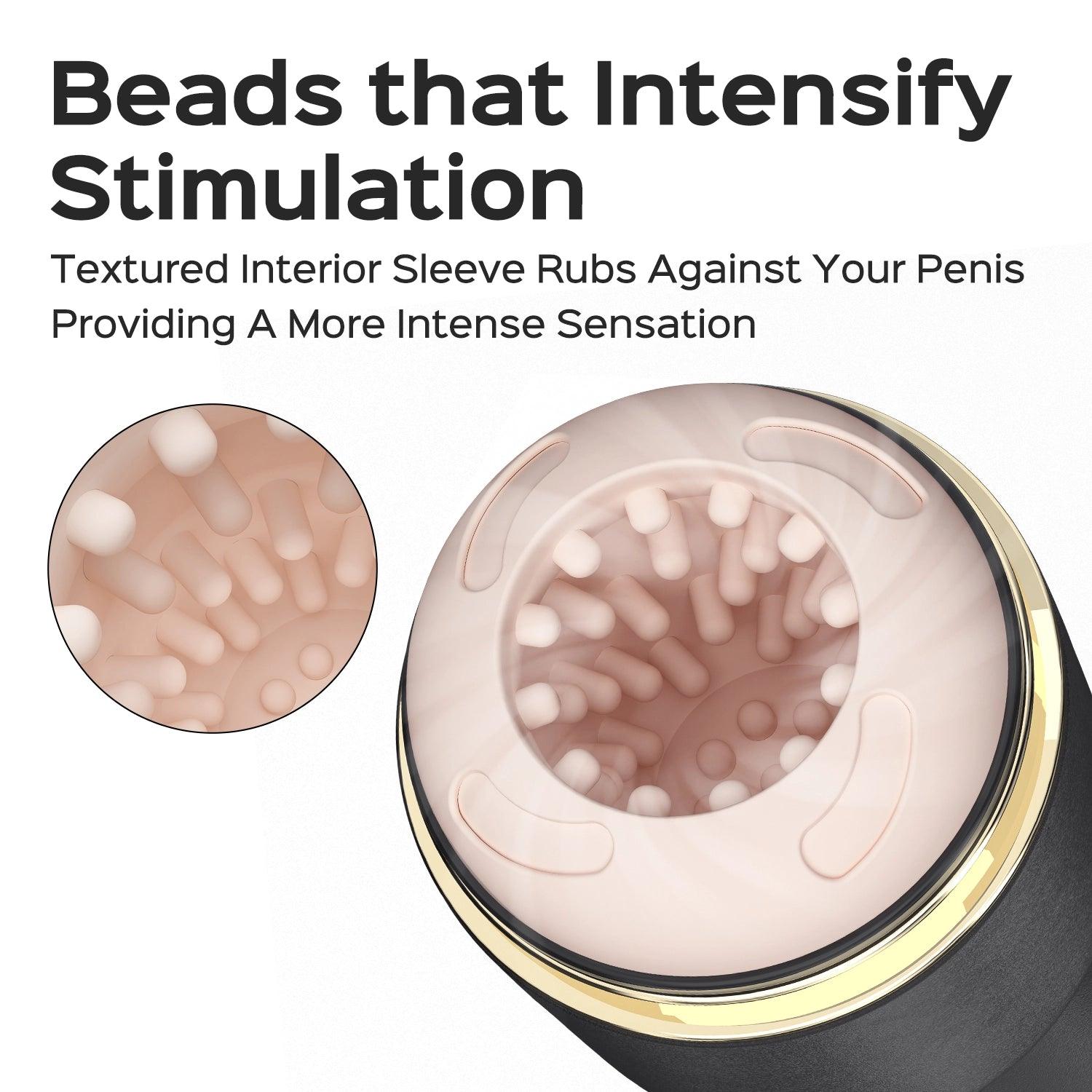 Priti - Automatic Rotating Penis Stimulator - Black - My Sex Toy Hub