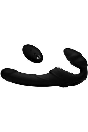 Pro Rider 9x Vibrating Silicone Strapless Strap on With Remote Control - My Sex Toy Hub