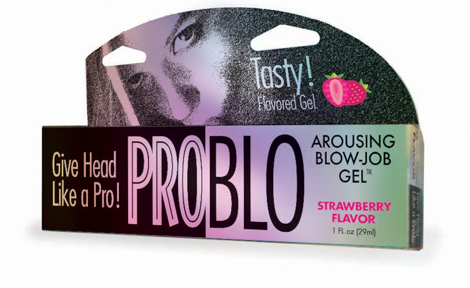 Problo Arousing Blow-Job Gel - Strawberry - 1.5 Fl. Oz. - My Sex Toy Hub