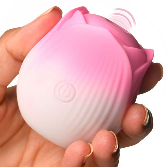 Pulsing Petals Throbbing Rose Stimulator - Pink - My Sex Toy Hub