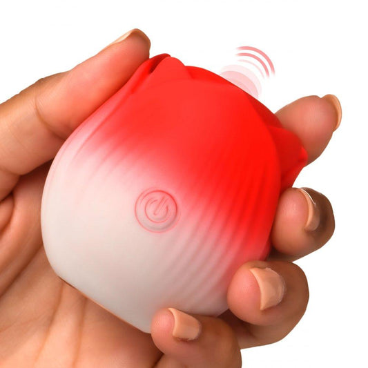Pulsing Petals Throbbing Rose Stimulator - Red - My Sex Toy Hub