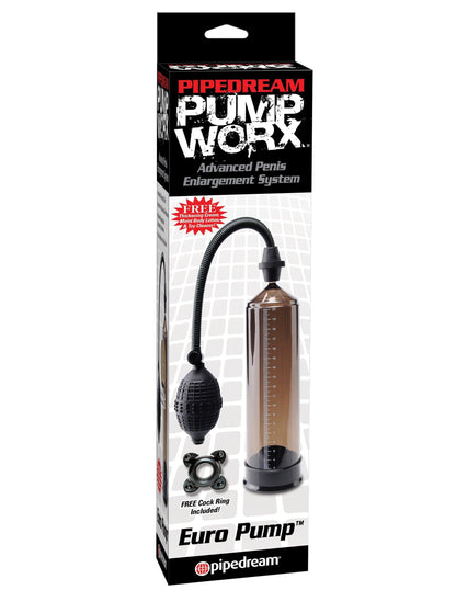 Pump Worx Euro Pump - Black - My Sex Toy Hub