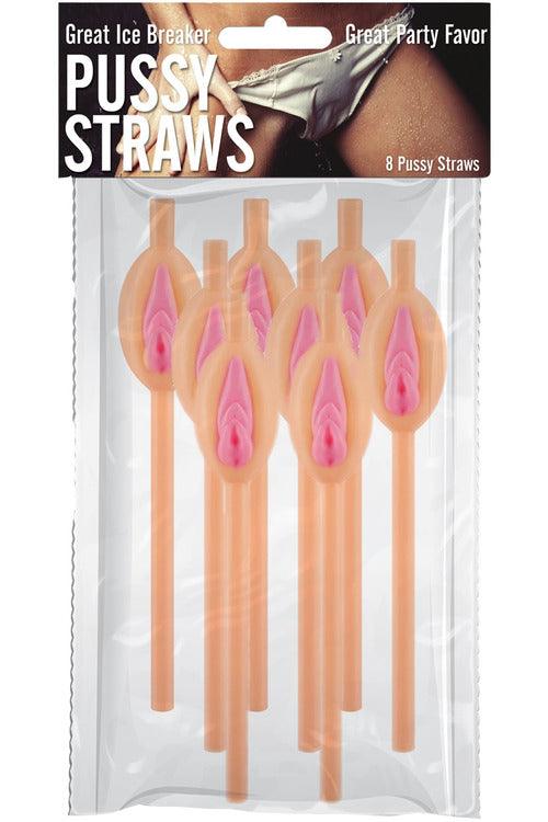 Pussy Straws - 8pcs - My Sex Toy Hub
