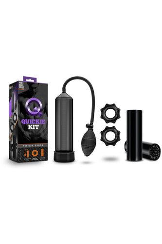Quickie Kit - Thick Cock - Black - My Sex Toy Hub