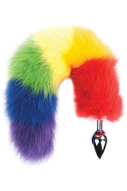 Rainbow Foxy Tail - My Sex Toy Hub