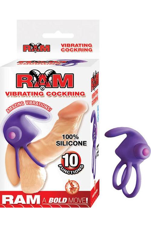 Ram Vibrating Cockring - Purple - My Sex Toy Hub