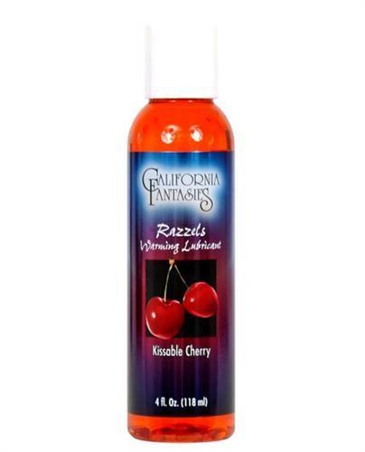 Razzels Warming Lubricant - Kissable Cherry - 4 Oz. Bottle - My Sex Toy Hub