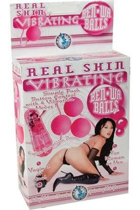 Real Skin Vibrating Ben Wa Balls - Pink - My Sex Toy Hub