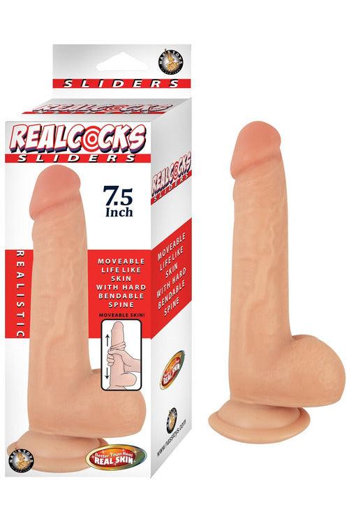 Realcocks Sliders - 7.5 Inch - Flesh - My Sex Toy Hub