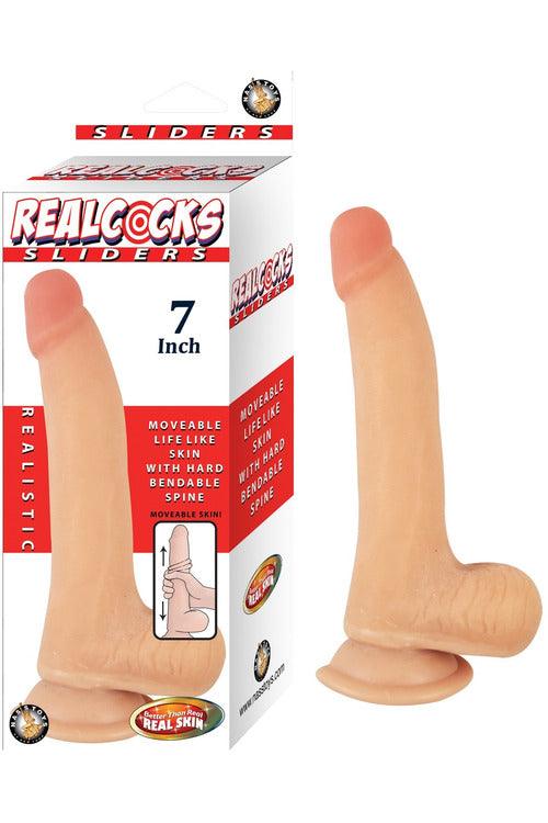 Realcocks Sliders - 7 Inch - Flesh - My Sex Toy Hub
