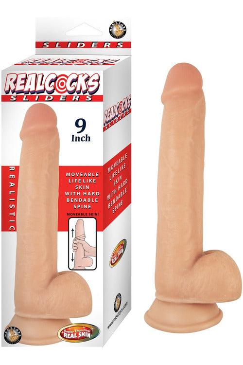Realcocks Sliders - 9 Inch - Flesh - My Sex Toy Hub