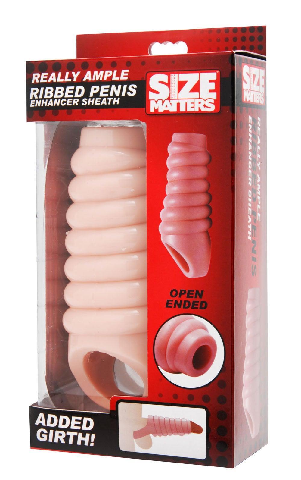 Really Ample Ribbed Penis Enhancer Sheath - My Sex Toy Hub