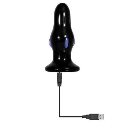 Rear Rocker Vibrating Glass Anal Plug - My Sex Toy Hub