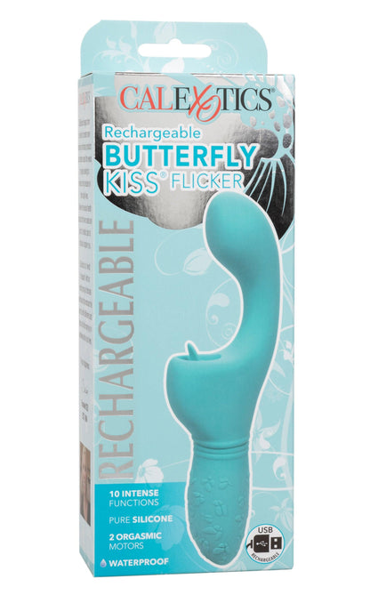 Rechargeable Butterfly Kiss Flicker - Blue - My Sex Toy Hub