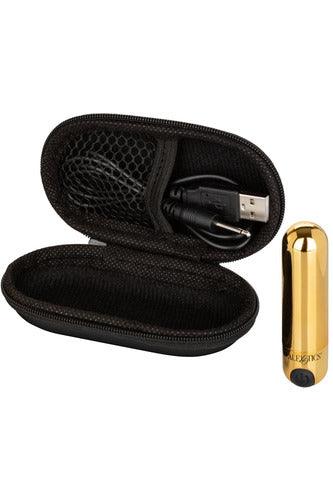Rechargeable Hideaway Bullet - Gold - My Sex Toy Hub