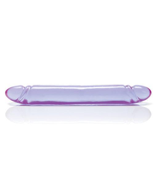 Reflective Gel Smooth Double Dong - Purple - My Sex Toy Hub
