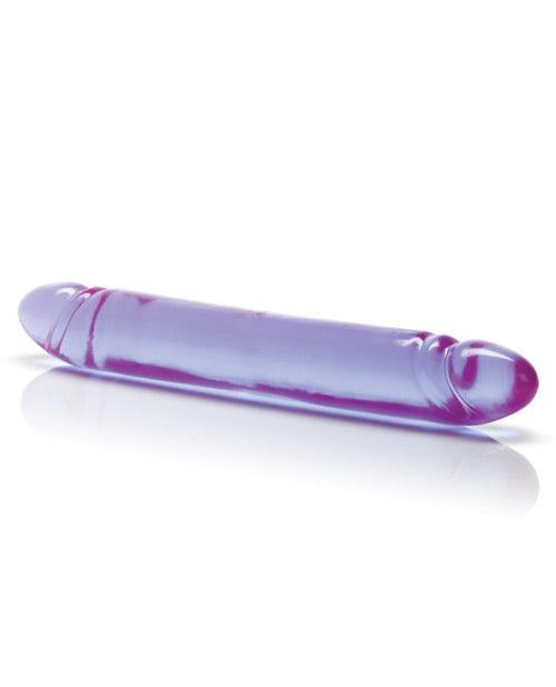 Reflective Gel Smooth Double Dong - Purple - My Sex Toy Hub