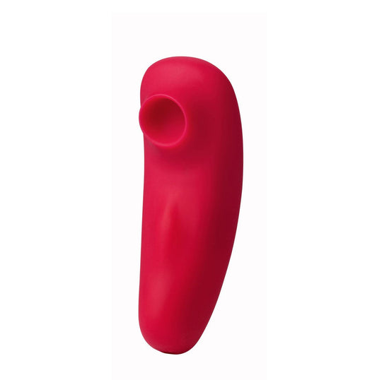 Remi 15-Function Rechargeable Remote Control Suction Panty Vibe - Red - My Sex Toy Hub