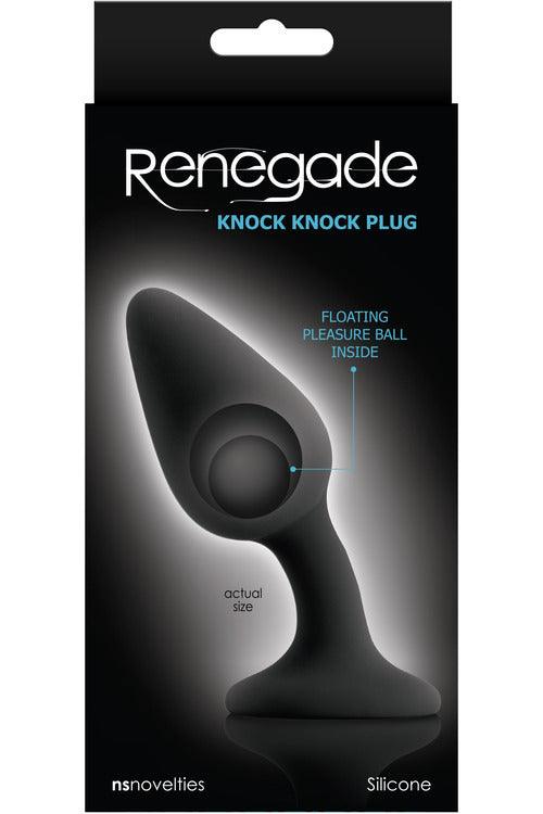 Renegade Knock Knock Plug - Black - My Sex Toy Hub
