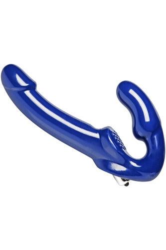 Revolver II Vibrating Strapless Strap on Dildo - Blue - My Sex Toy Hub