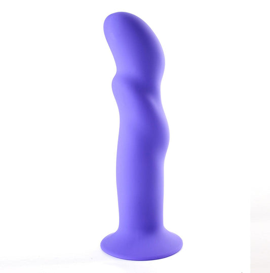 Riley Silicone Swirled Dong - Neon Purple - My Sex Toy Hub