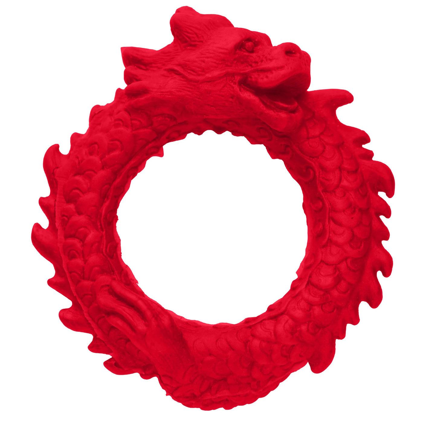 Rise of the Dragon Silicone Cock Ring - Red - My Sex Toy Hub