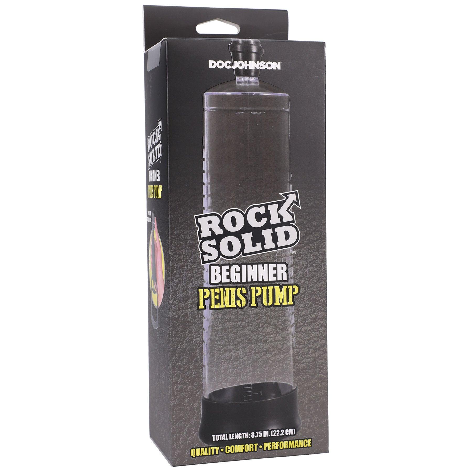 Rock Solid - Beginner Penis Pump - Black/clear - My Sex Toy Hub