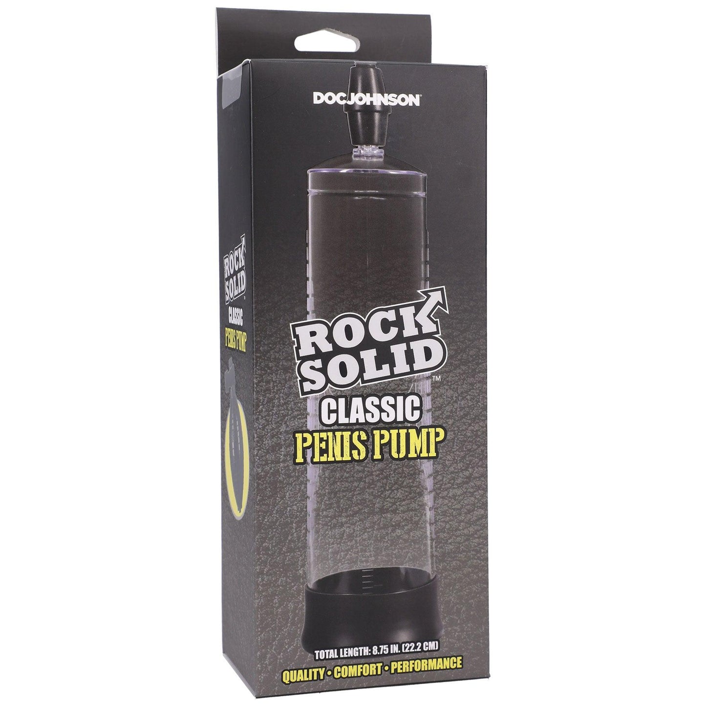 Rock Solid - Classic Penis Pump - Black/clear - My Sex Toy Hub