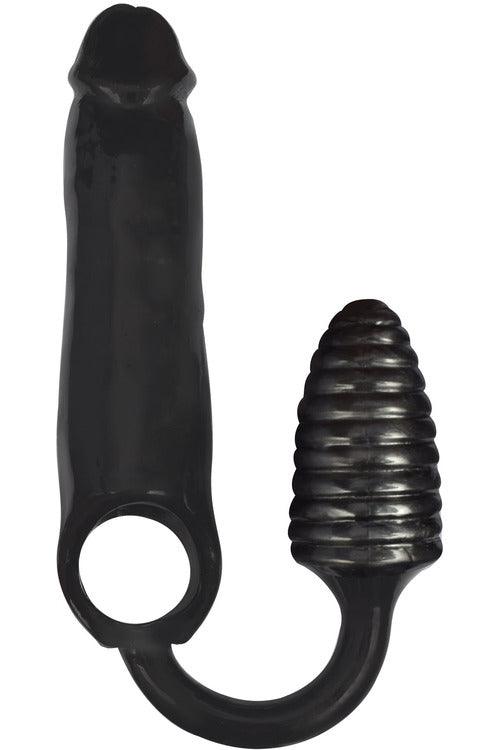 Rooster Xxxpander Ribbed - Black - My Sex Toy Hub