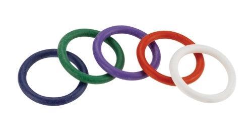 Rubber C-Ring Set - 1.25 Inches - Rainbow - My Sex Toy Hub