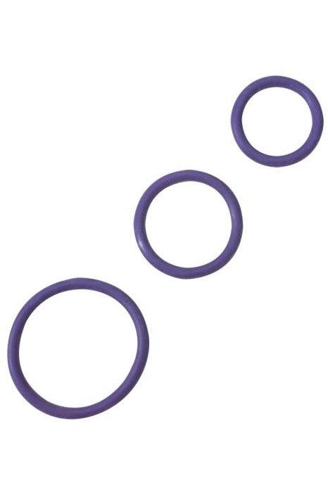 Rubber C-Ring Set - Purple - My Sex Toy Hub