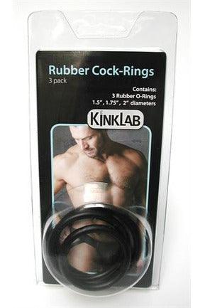 Rubber Cock Rings 3 Pack - My Sex Toy Hub