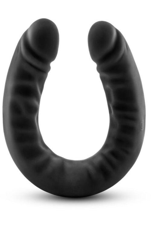 Ruse - Silicone Double Headed Dildo - 18 Inch - Black - My Sex Toy Hub
